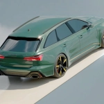 Автономный автомобиль на дороге демонстрирует безопасное вождение